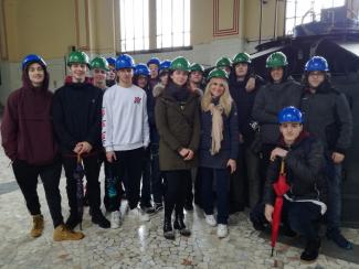 I ragazzi in visita alla Centrale Teccani